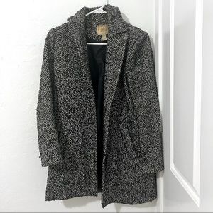 Forever 21 F21 Black/Grey Peacoat Jacket Women's sz. small